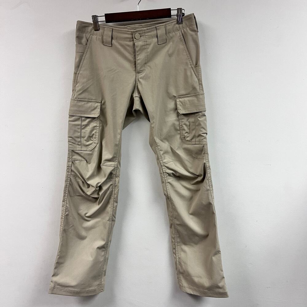 Women's Under Armour sz 10 UA Storm Tactical Patrol EMS Cargo Pants Loose tan